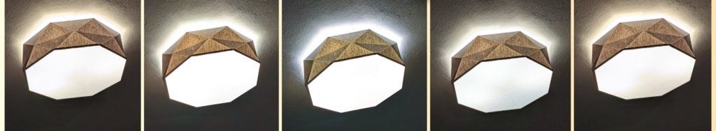 how to make a ceiling light smart - automatic color and brightness changing in action