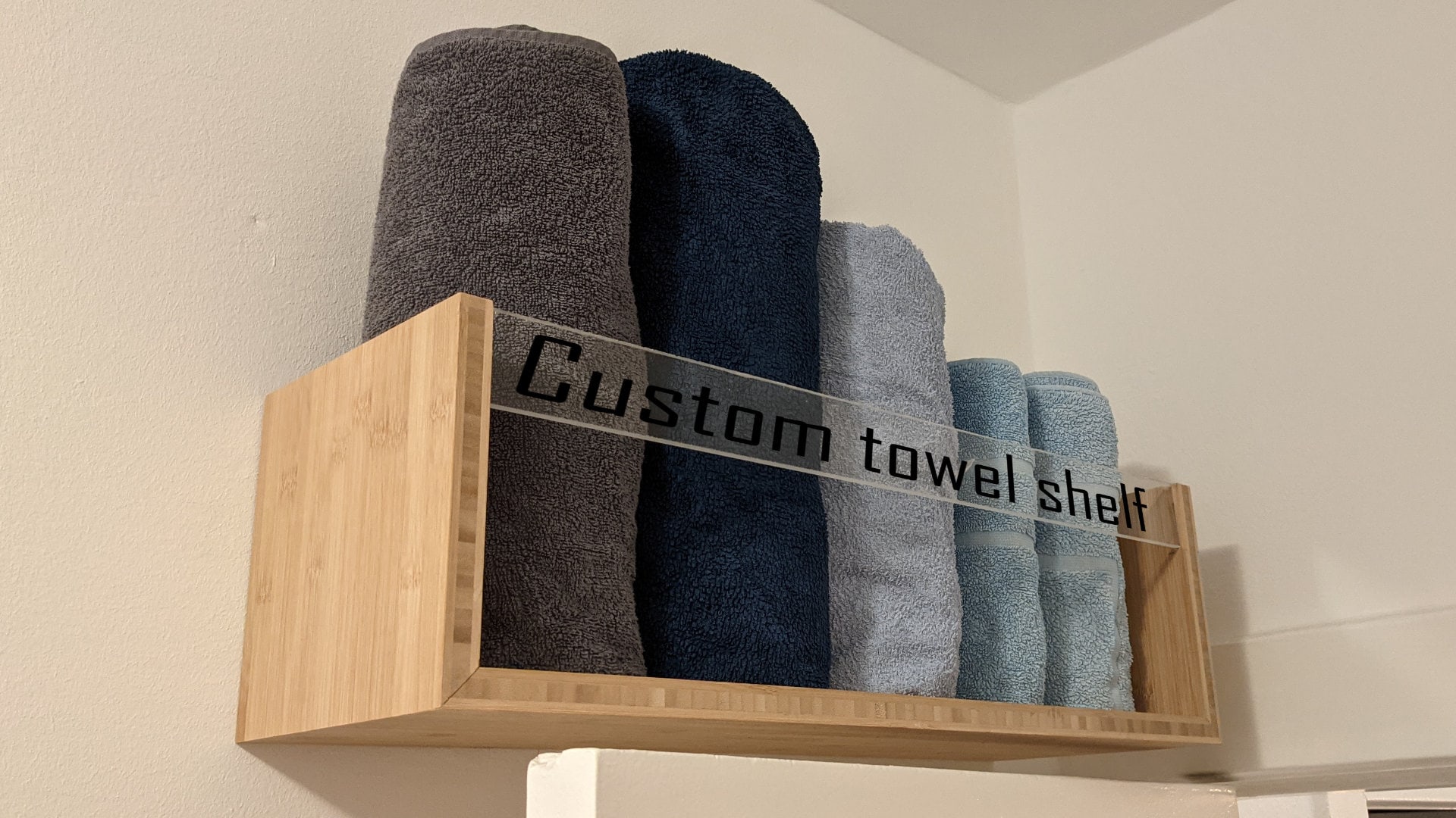Custom Towel Racks Custom towel rack - building a premium shelf the DIY way » The ...