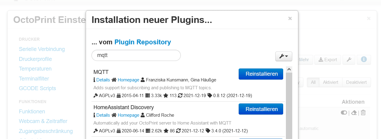 Connecting OctoPrint to Home Assistant via MQTT » The smarthome journey